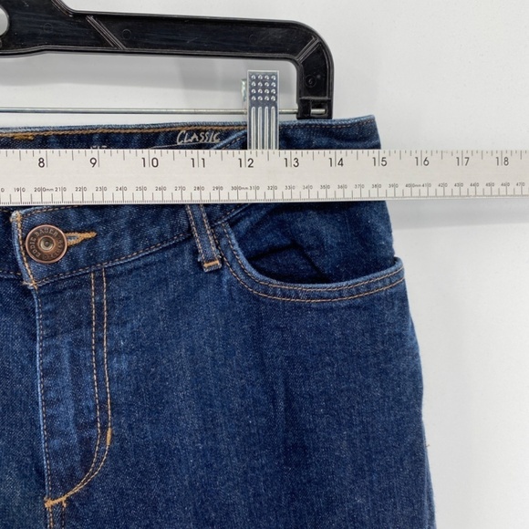 Eddie Bauer Jeans Women's Size 10 Specially Died Blue Denim Button Zip Closure - Picture 4 of 14